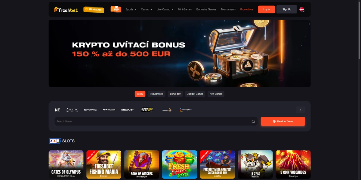Freshbet Casino velkomstbonus og populære online spillemaskiner